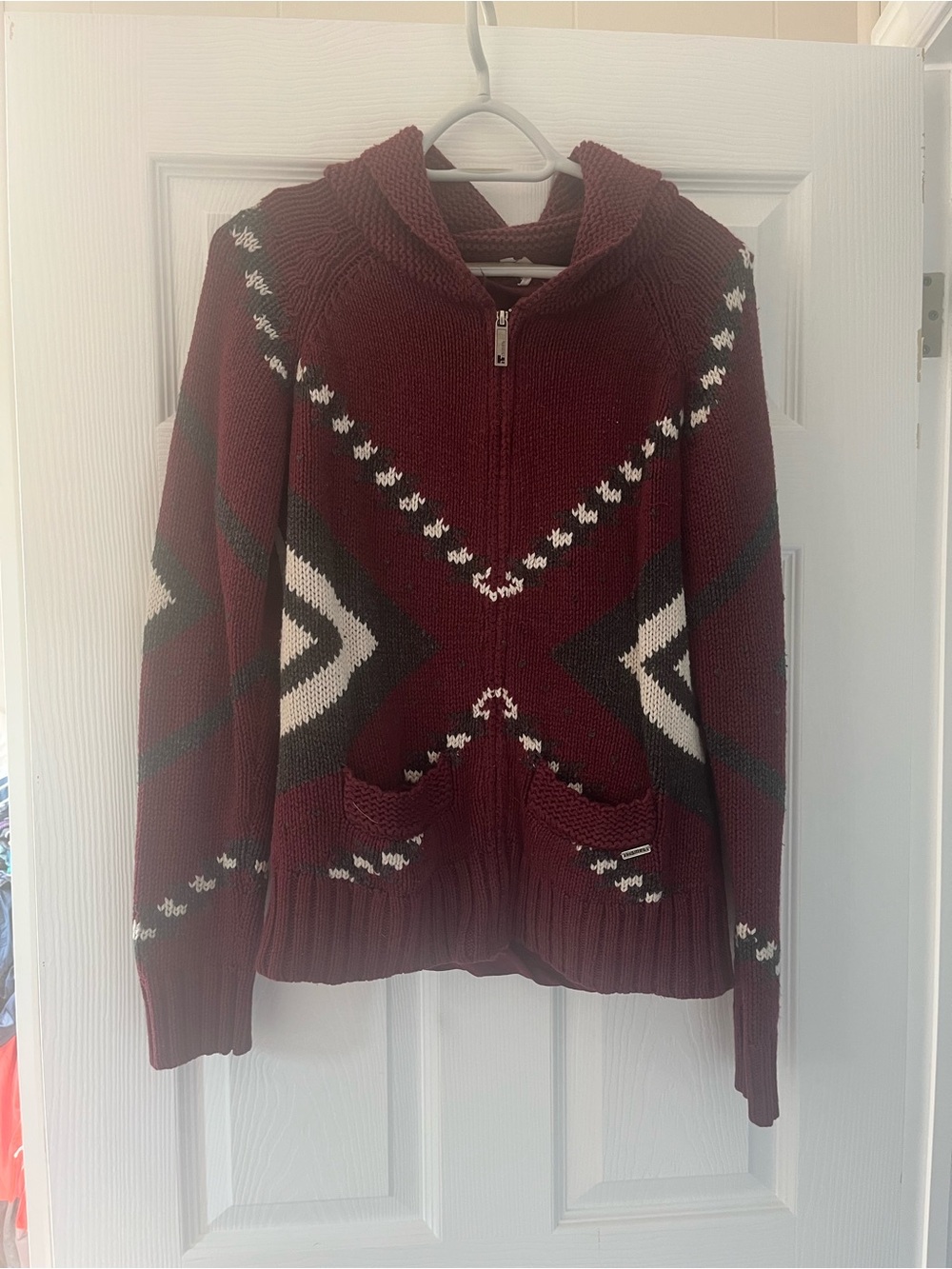 Vintage Zip Up Sweater
